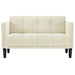 Loveseat bank crème 111 cm fluweel