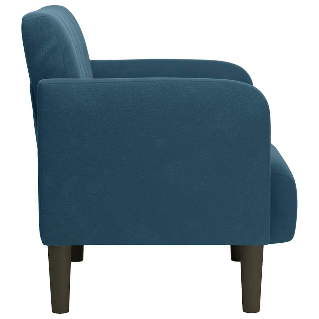 Fauteuil met armleuningen Blauw 54 cm Fluweel