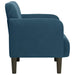 Fauteuil met armleuningen Blauw 54 cm Fluweel