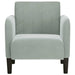 Fauteuil met armleuningen 54 cm fluweel lichtgrijs