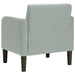 Fauteuil met armleuningen 54 cm fluweel lichtgrijs