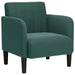 Fauteuil met armleuningen 54 cm fluweel donkergroen