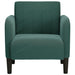 Fauteuil met armleuningen 54 cm fluweel donkergroen