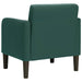 Fauteuil met armleuningen 54 cm fluweel donkergroen