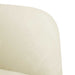 Fauteuil met armleuningen 54 cm fluweel crèmekleurig