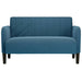 Loveseat bank 109 cm fluweel blauw