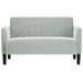 Loveseat bank 109 cm fluweel lichtgrijs