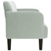 Loveseat bank 109 cm fluweel lichtgrijs