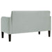 Loveseat bank 109 cm fluweel lichtgrijs