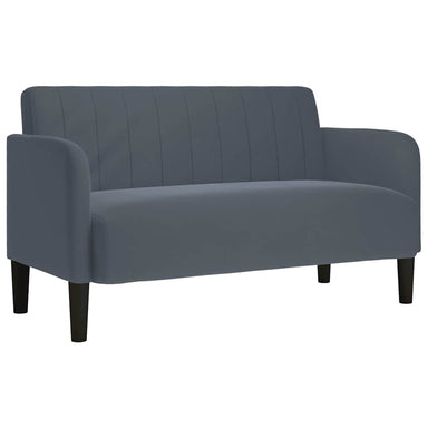 Loveseat bank 109 cm fluweel donkergrijs