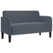 Loveseat bank 109 cm fluweel donkergrijs