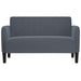 Loveseat bank 109 cm fluweel donkergrijs