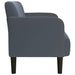 Loveseat bank 109 cm fluweel donkergrijs