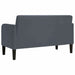 Loveseat bank 109 cm fluweel donkergrijs