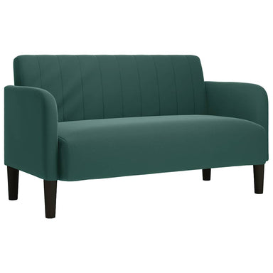 Loveseat bank 109 cm fluweel donkergroen