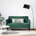 Loveseat bank 109 cm fluweel donkergroen
