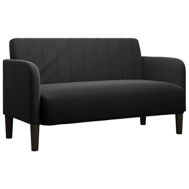 Loveseat bank 109 cm fluweel zwart