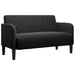 Loveseat bank 109 cm fluweel zwart