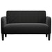 Loveseat bank 109 cm fluweel zwart