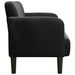 Loveseat bank 109 cm fluweel zwart