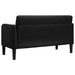 Loveseat bank 109 cm fluweel zwart