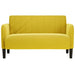 Loveseat bank 109 cm fluweel geel