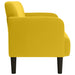 Loveseat bank 109 cm fluweel geel