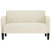 Loveseat bank 109 cm fluweel crèmekleurig