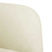 Loveseat bank 109 cm fluweel crèmekleurig