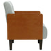 Fauteuil met armleuningen Lichtgrijs 55 cm Fluweel