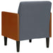 Fauteuil met armleuningen 55 cm fluweel donkergrijs