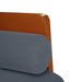 Loveseat bank met bolsters donkergrijs 110 cm fluweel
