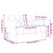 Loveseat bank met bolsters donkergrijs 110 cm fluweel