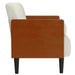 Loveseat bank met bolsters crème 110 cm fluweel