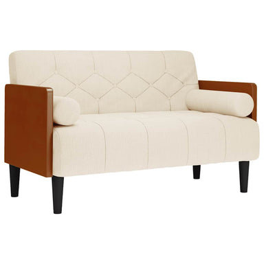 Tweezitsbank met kussen 110 cm linnen