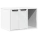 Kattenbakkast 60x40x40 cm bewerkt hout wit