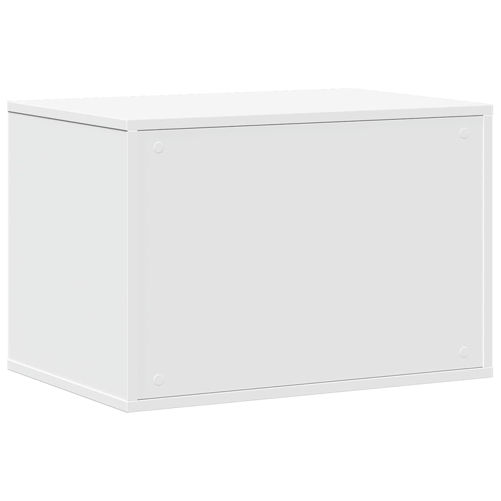 Kattenbakkast 60x40x40 cm bewerkt hout wit