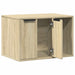 Kattenbakkast 60x40x40 cm bewerkt hout sonoma eikenkleurig