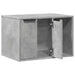 Kattenbakkast 60x40x40 cm bewerkt hout betongrijs