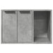 Kattenbakkast 60x40x40 cm bewerkt hout betongrijs