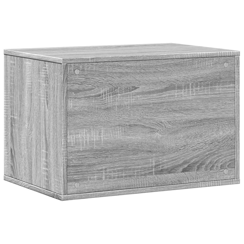 Kattenbakkast 60x40x40 cm bewerkt hout grijs sonoma eikenkleur