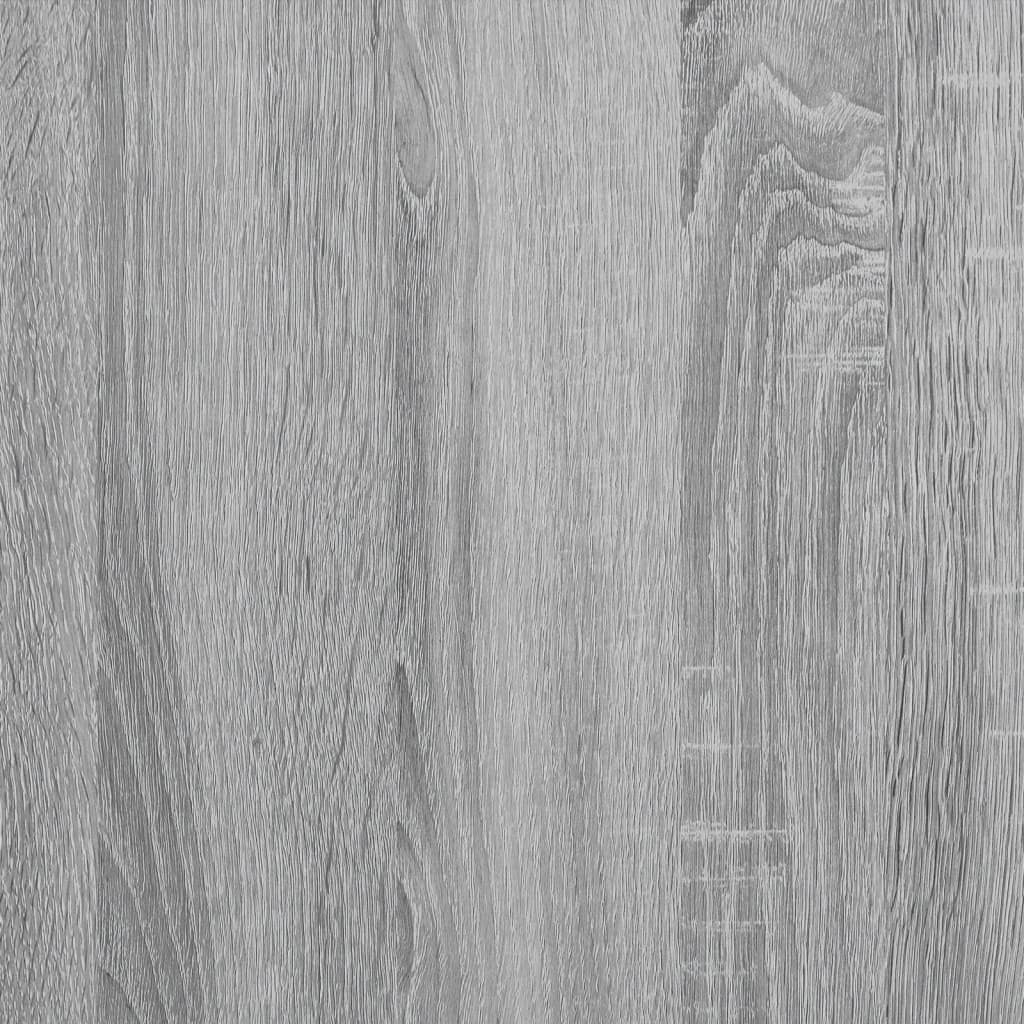 Kattenbakkast 60x40x40 cm bewerkt hout grijs sonoma eikenkleur