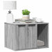 Kattenbakkast 60x40x40 cm bewerkt hout grijs sonoma eikenkleur