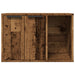 Kattenbakkast 60x40x40 cm bewerkt hout oud houtkleurig