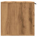 Kattenbakkast 60x40x40 cm bewerkt hout artisanaal eikenkleurig