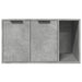 Kattenbakkast 80x50x45 cm bewerkt hout betongrijs