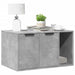 Kattenbakkast 80x50x45 cm bewerkt hout betongrijs
