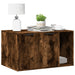 Kattenbakkast 80x50x45 cm bewerkt hout gerookt eikenkleurig