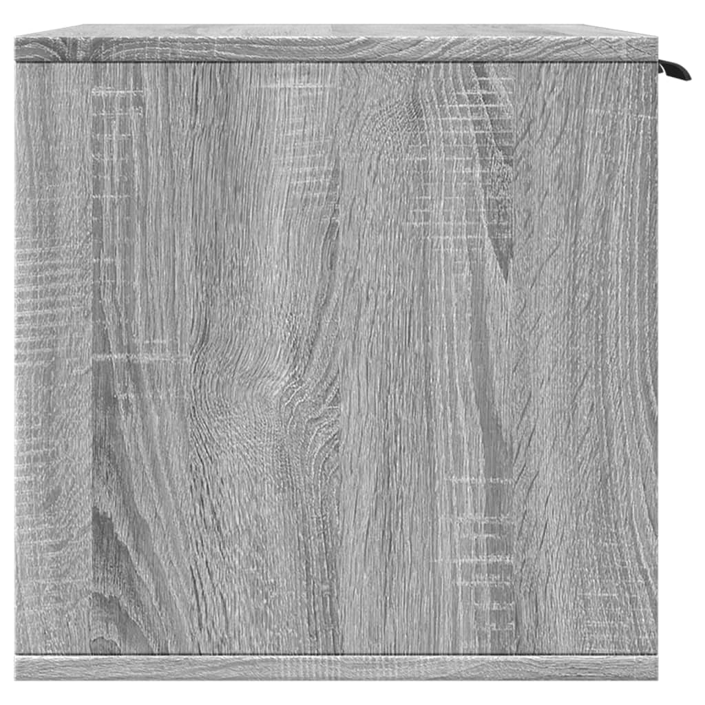 Kattenbakkast 80x50x45 cm bewerkt hout grijs sonoma eikenkleur