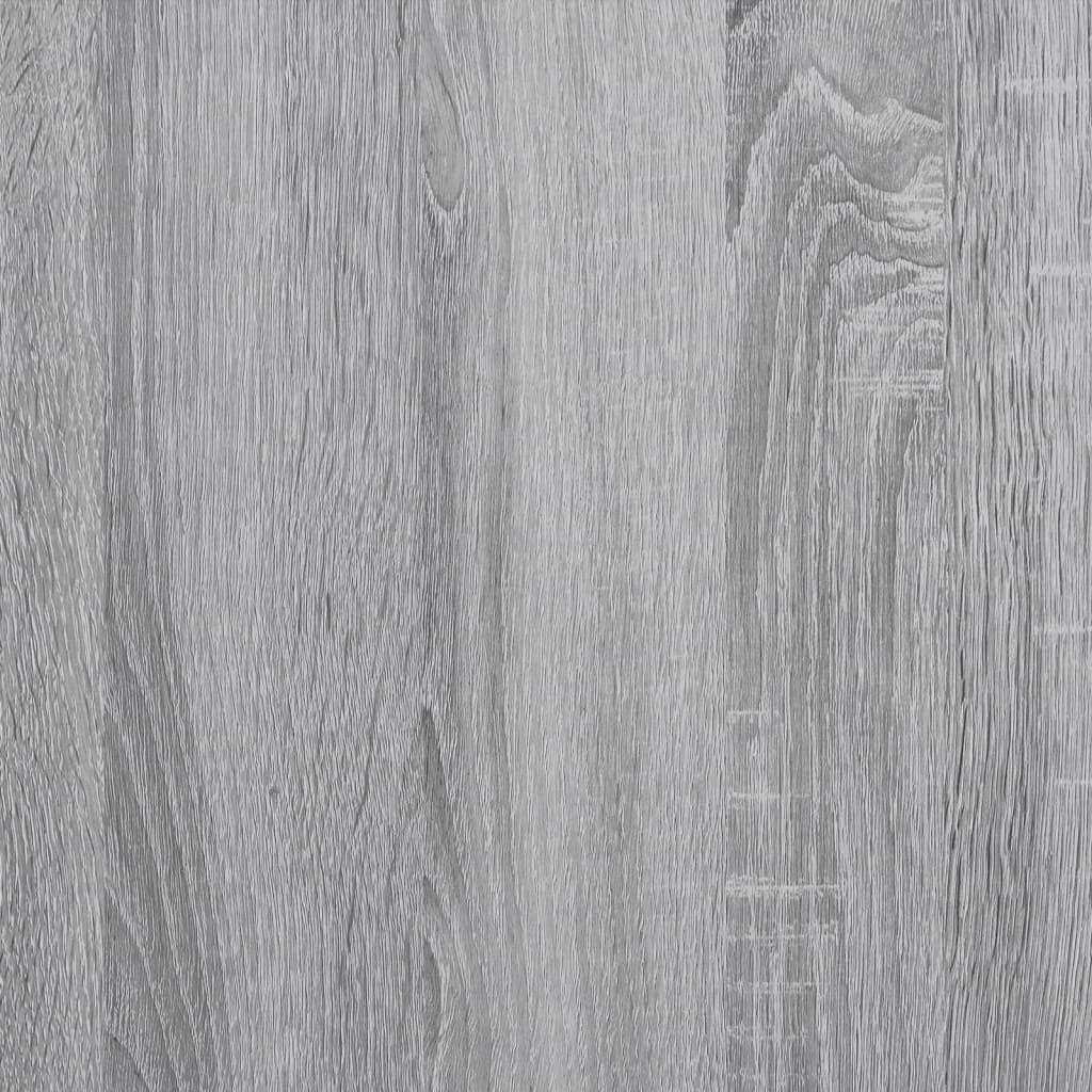 Kattenbakkast 80x50x45 cm bewerkt hout grijs sonoma eikenkleur